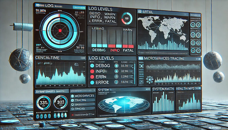Central Lighting Management Dashboard Illustration